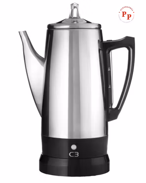C3 Original Perkolator i Rostfritt Stål, 6 koppar