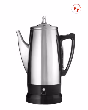 Kopia C3 Original Perkolator i Rostfritt Stål, 12 koppar