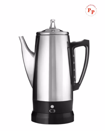 C3 Original Perkolator i Rostfritt Stål, 12 koppar