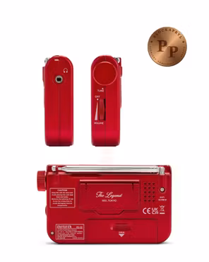 AIWA - Bärbar fickradio, FM AM Röd