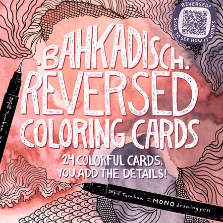 Bahkadisch reversed coloring pad (Omvänd målarbok)