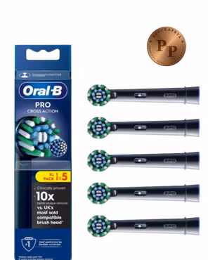 Borsthuvud Oral-B Pro Cross Action (svarta) 5-pack