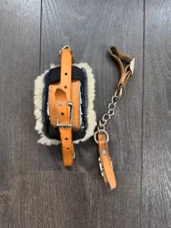 Nos- och käkdel till hackamore, brunt
