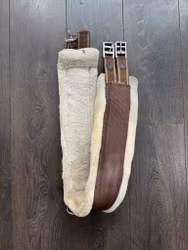 Sadelgjord brun,  120 cm