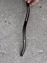Pannband strass svart, full