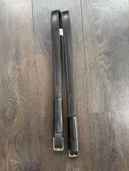 Stigläder svarta