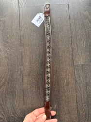 Pannband strass, brun