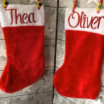 Julstrumpa med namn