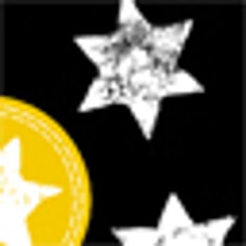 Stjärnor svart
