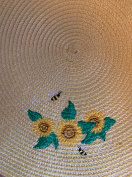 Bords tablett med blommor