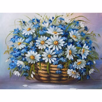 Blue flowers 40*50