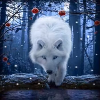 White wolf 40*50,