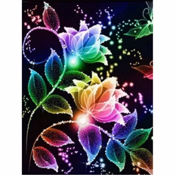 Neon Flowers  30*40