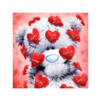 Hearts teddy 50*50
