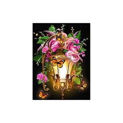 Butterfly flowers lamp  40*50,