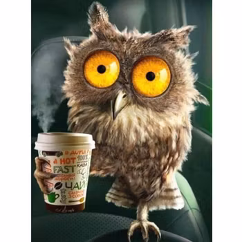 Coffee owl 40*50
