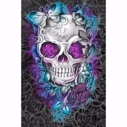 Art skull head 40*50