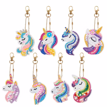 Nyckelring 6pack unicorn