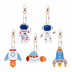 Nyckelring rymden 5pack