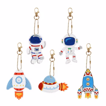 Nyckelring rymden 5pack