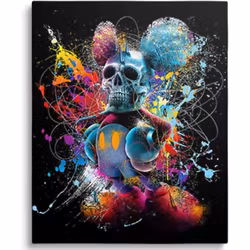 Skull Mickey mouse 40*50
