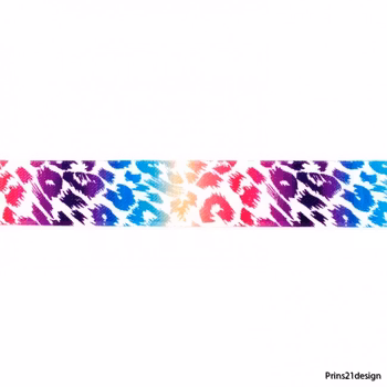 Elastisk 25 mm rainbow