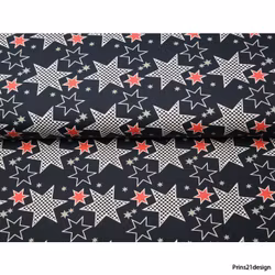 Stars black and red