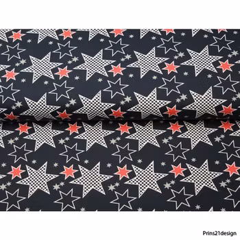 Stars black and red