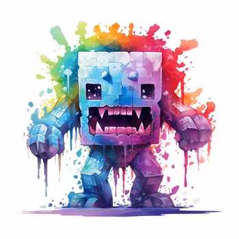 DTF Transfer Textiltryck – Pixel Zombie N:o 1