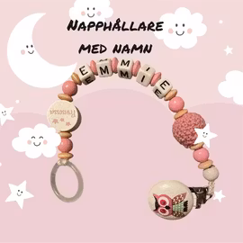 Napphållare med namn
