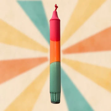 Retro Crush-stearinljus