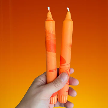 Zesty Tangerine – Marmorerat Stearinljus