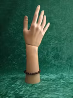 Stenchips armband Granat