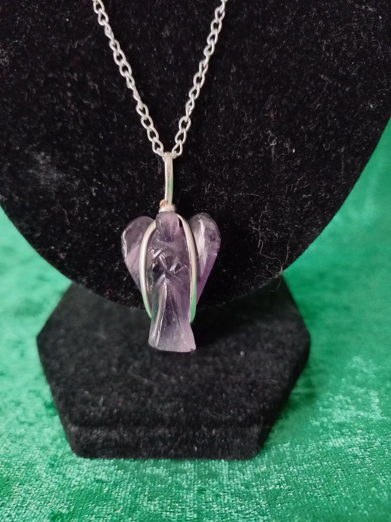 Halsband Ametist Ängel