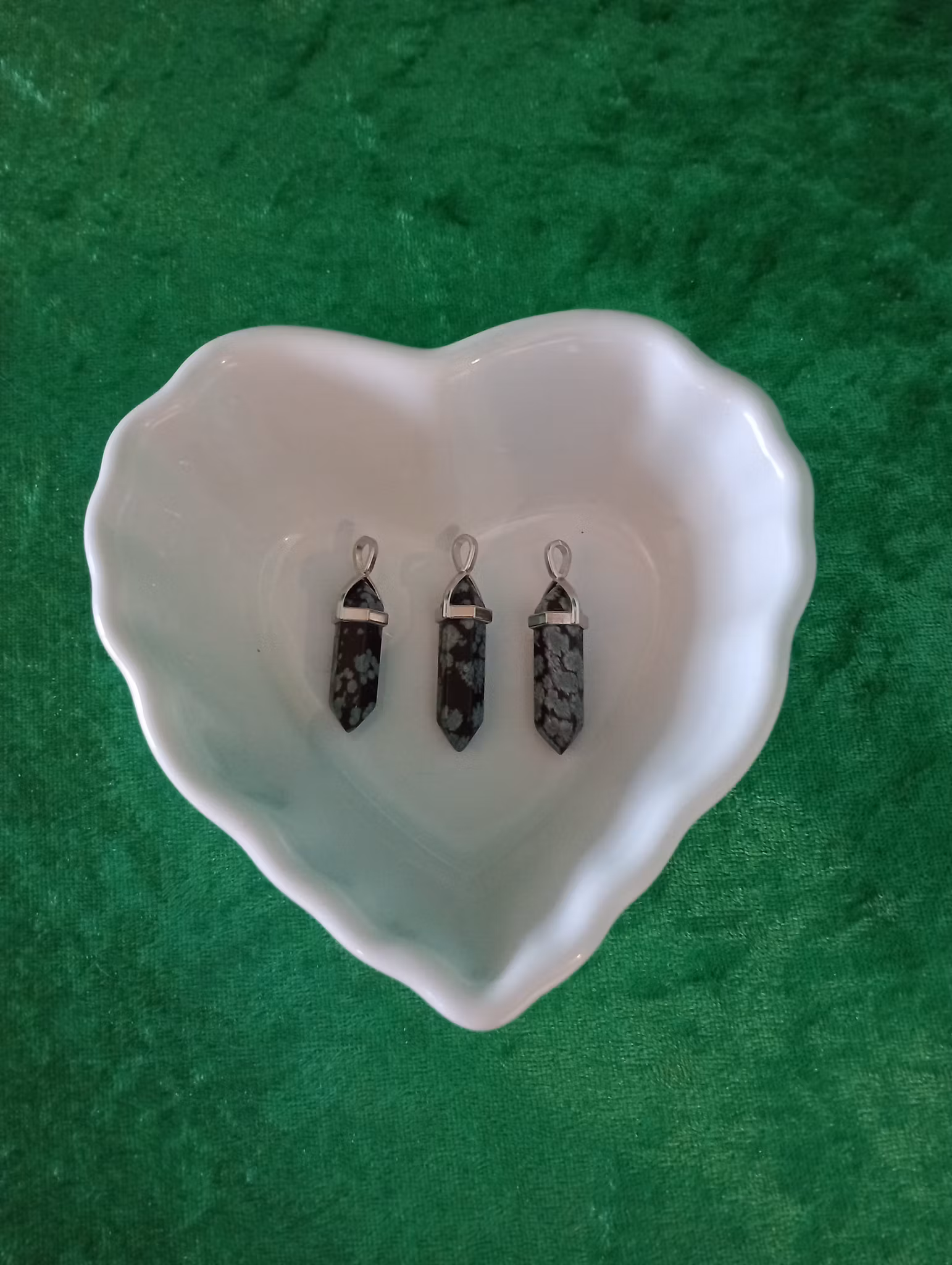 Snöflingeobsidian Hänge Spets