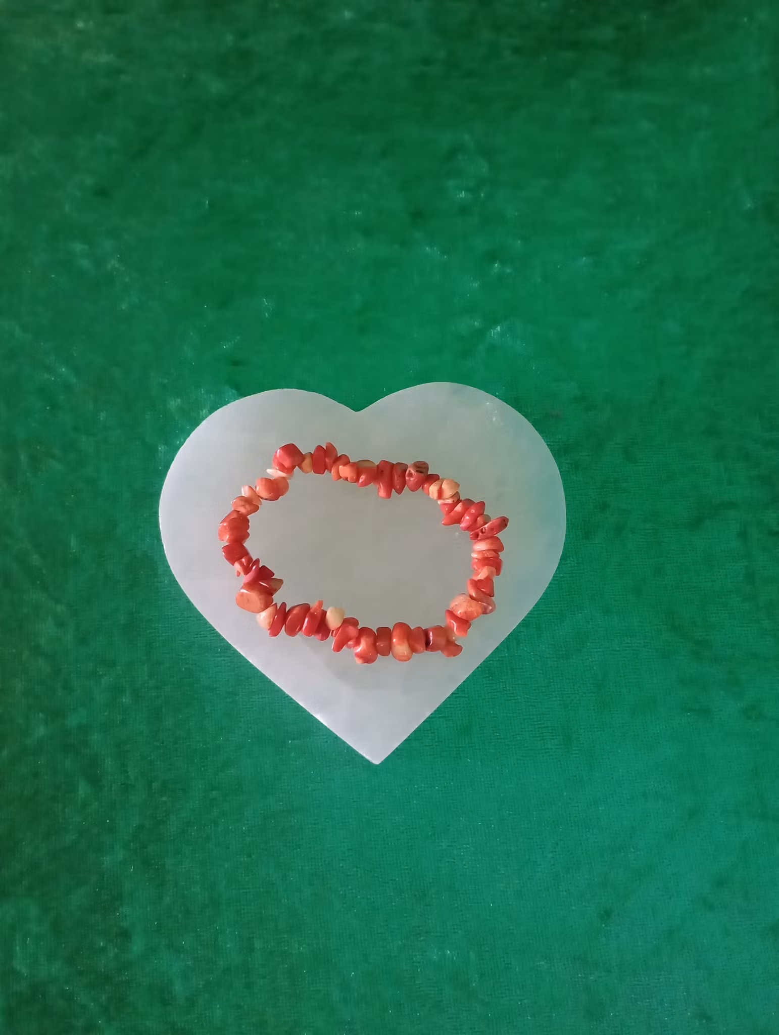 Stenchipsarmband Korall