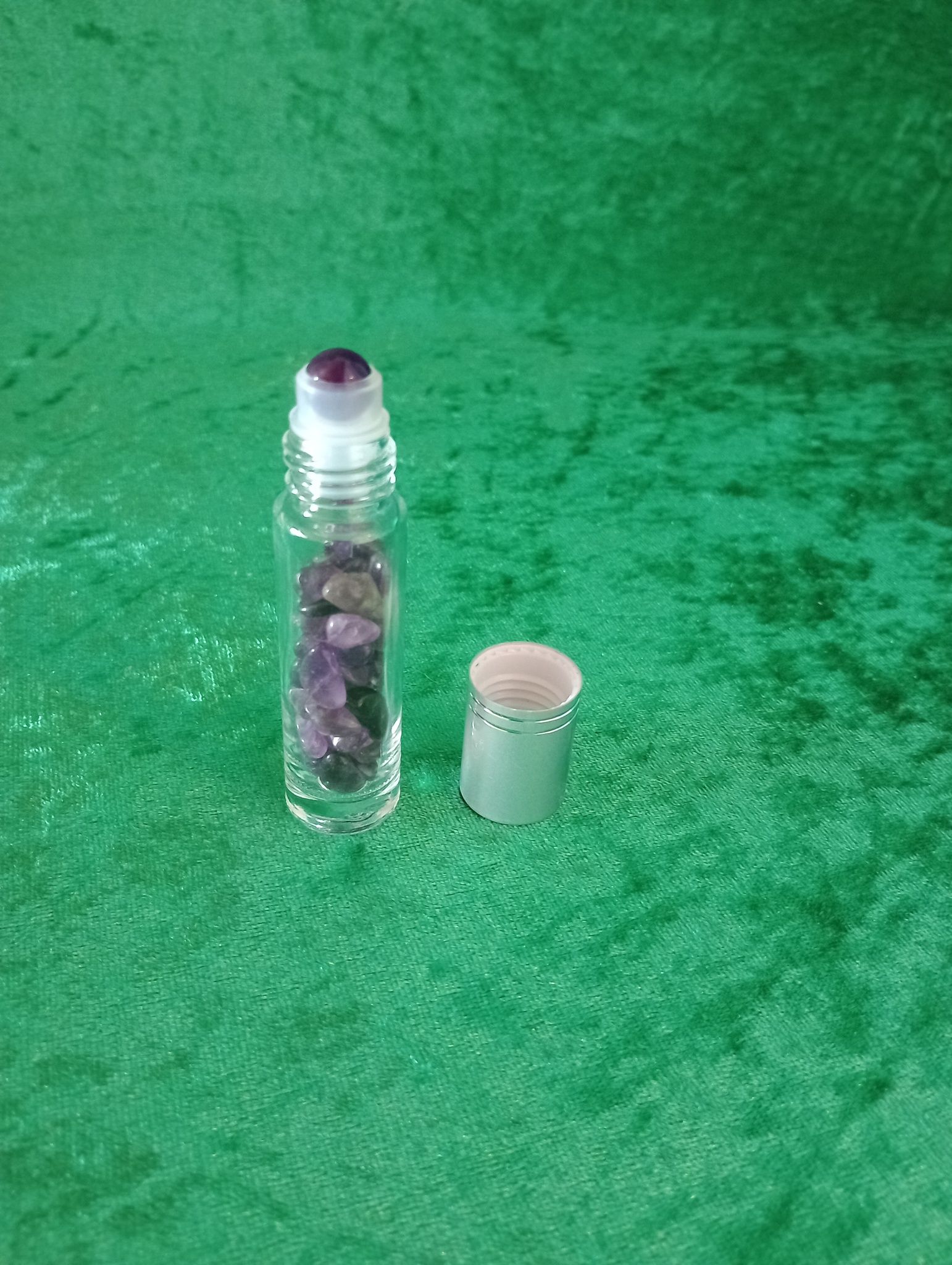 Ädelstensflaska med Roll-On Ametist