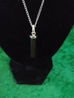 Halsband Svart Agat Spets