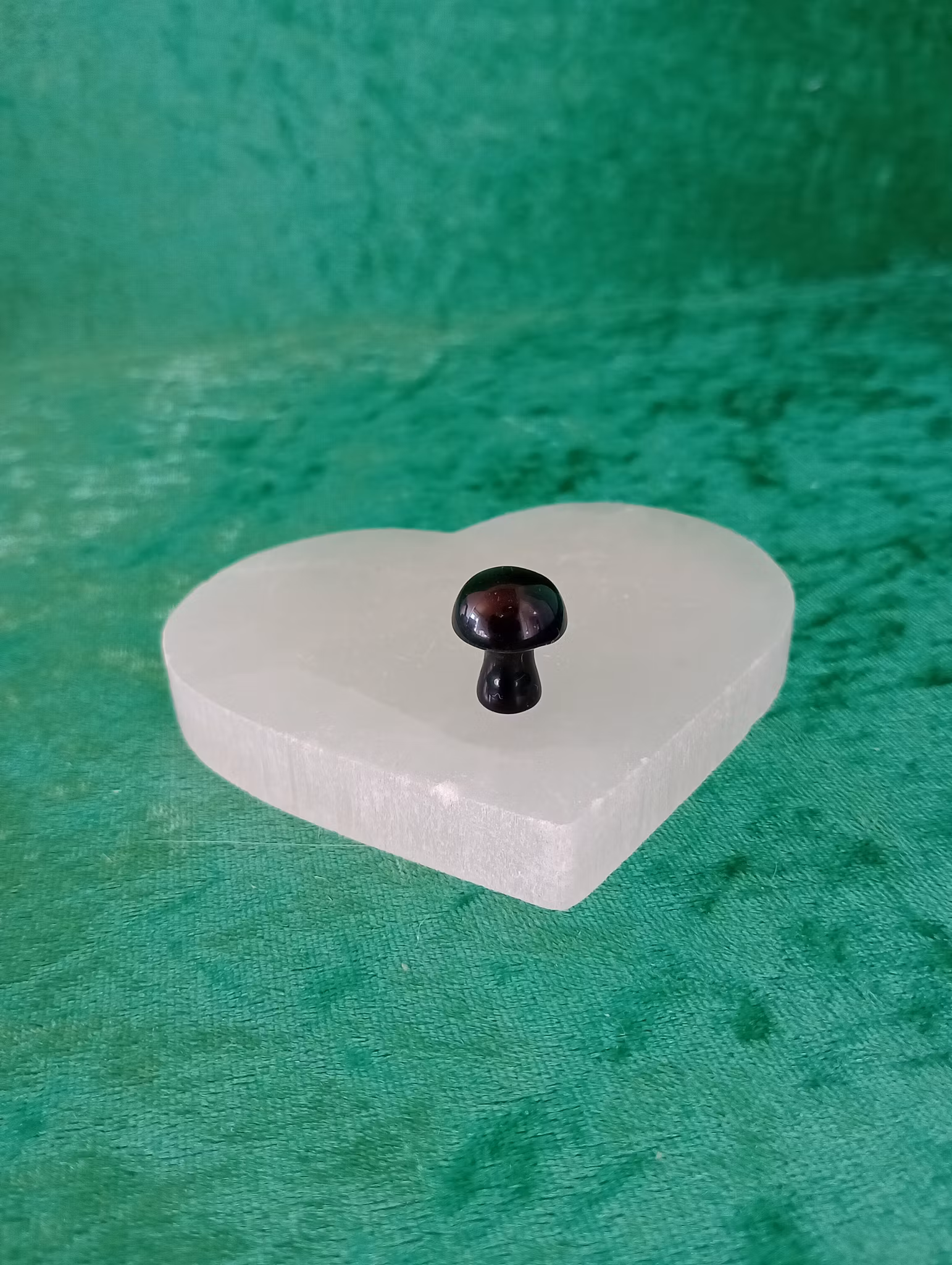 Svart Obsidian Mini Svamp