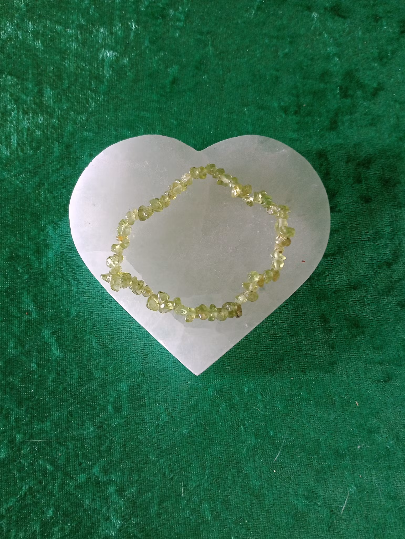Peridot chipsarmband