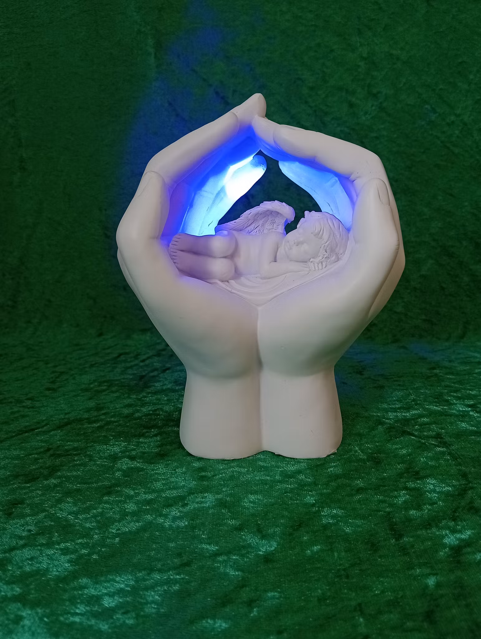 Sovande Ängel i Hand LED