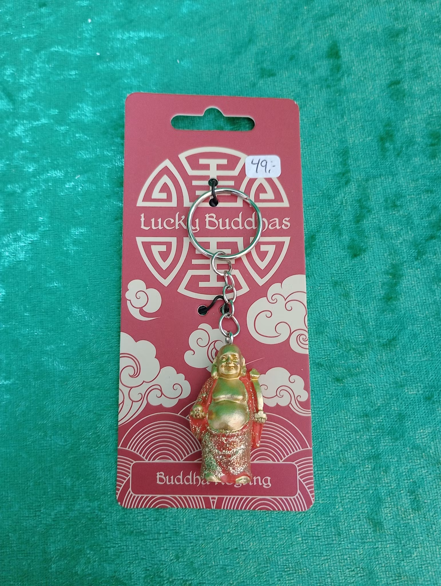 Buddha nyckelring Orange
