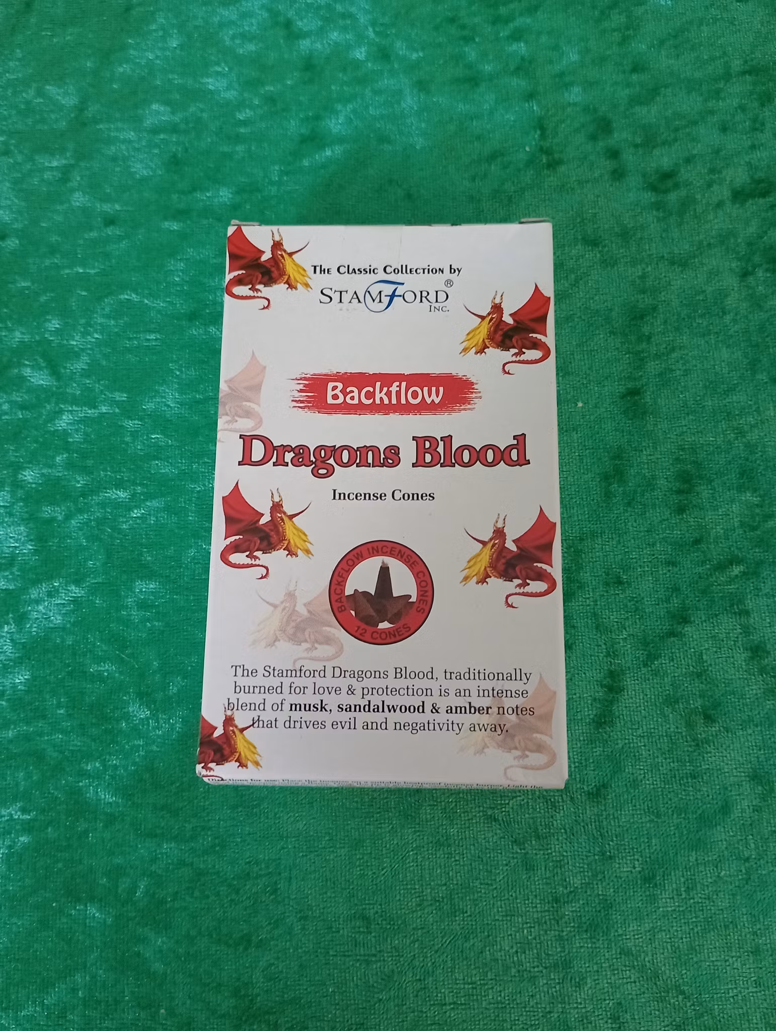 Backflow rökelsekoner Dragon Blood