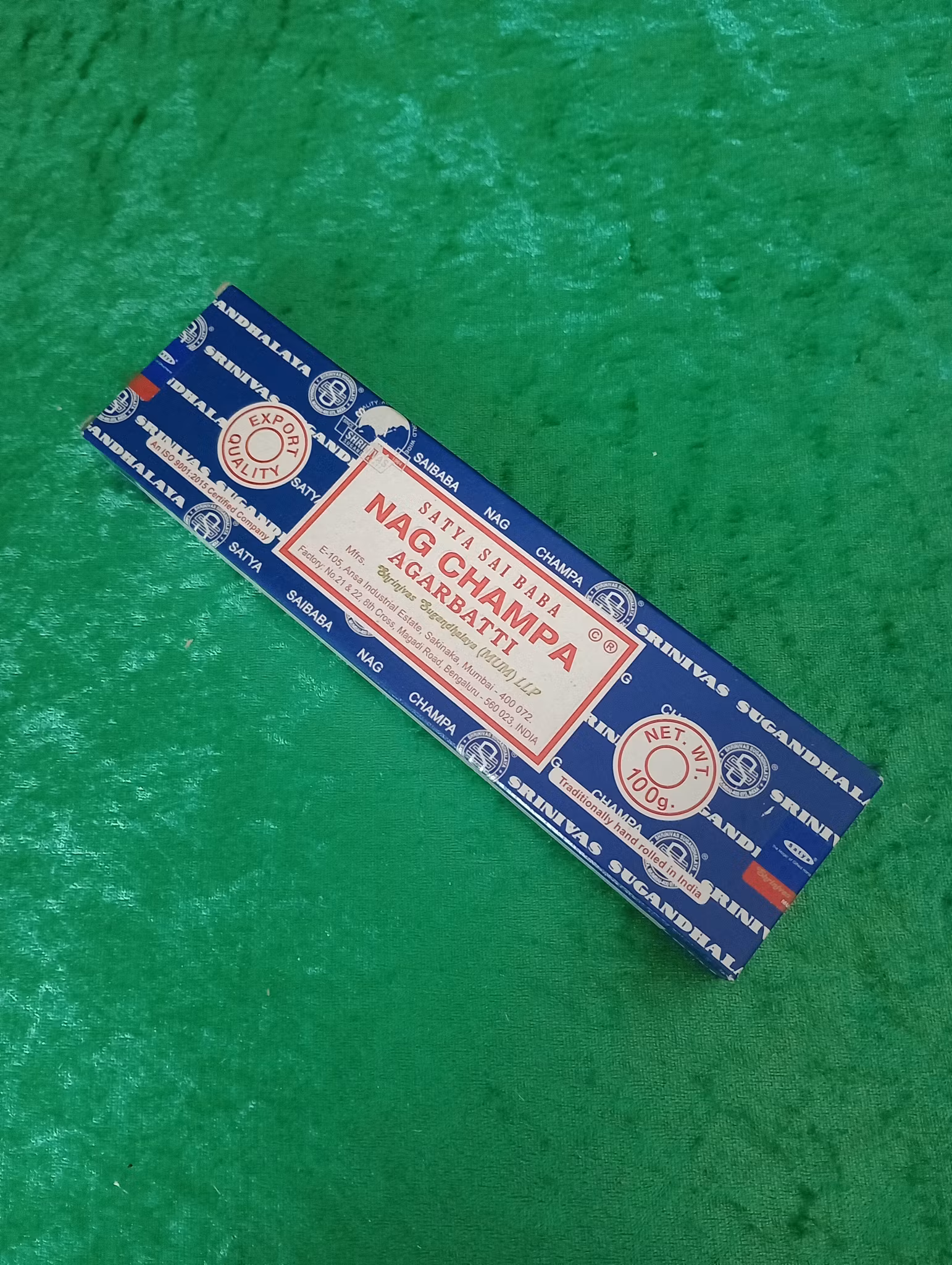 Satya Rökelse Nag Champa 100g
