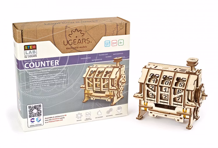Ugears - Counter - STEM LAB - Byggsats i trä