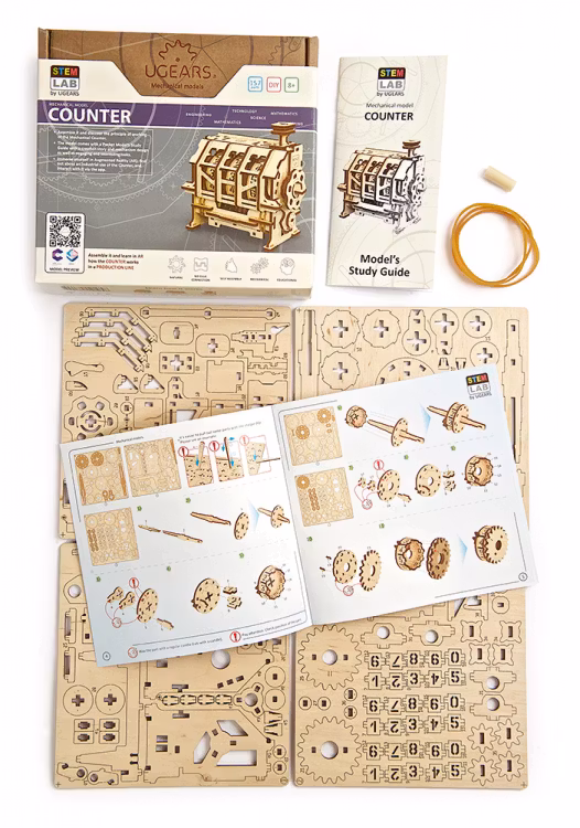 Ugears - Counter - STEM LAB - Byggsats i trä