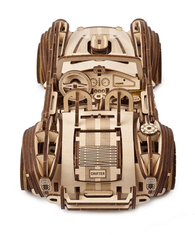 Ugears - Drift Cobra Racing Car - Byggsats i trä