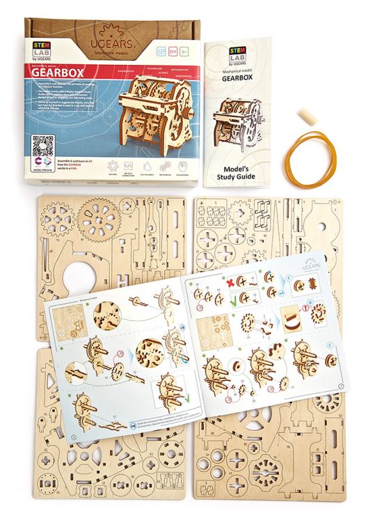 Ugears - Gearbox - STEM LAB - Byggsats i trä