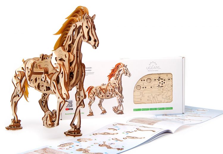 Ugears - Horse - Mechanoid - Byggsats i trä