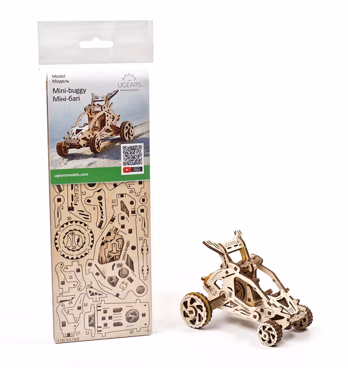 Ugears - Mini Buggy - Byggsats i trä